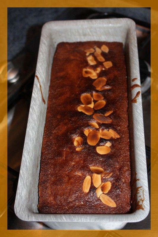 Cake aux pêches moelleux