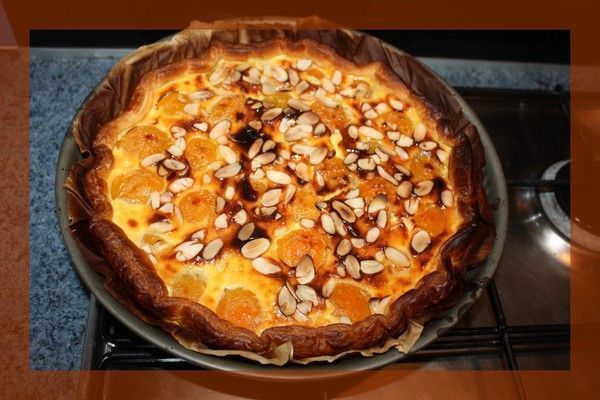Tarte miellée aux pêches...mais moi j'ai mis des abricots